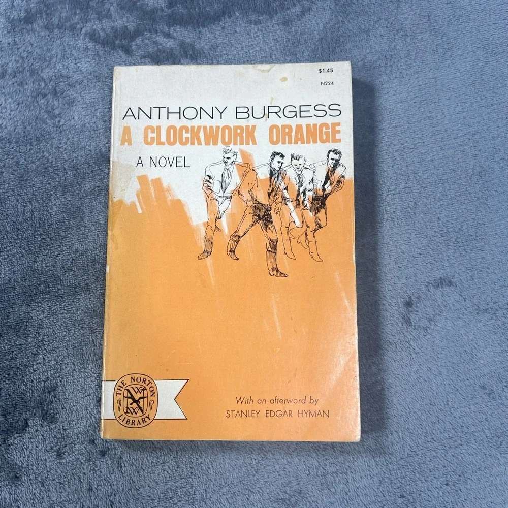 Vintage A Clockwork Orange‎ Anthony Burgess Book W. W. Norton & Co. 1963 PB